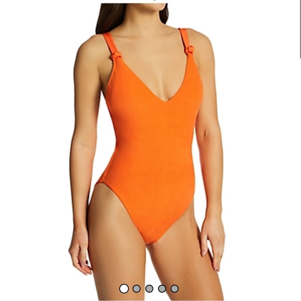 Sanctuary Splash Solids High Leg One Piece Swimsuit